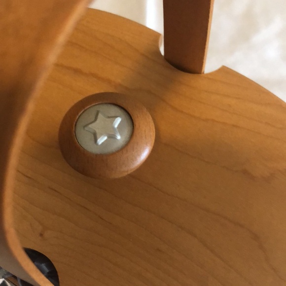 Longaberger 2000 Century basket with lid, blue fabric and plastic liner - Picture 6 of 7